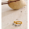 Size 6789 Stainless Steel Rose Flower Thin Ring Pvd Plated Charm Finger Jewelry - Image 5