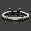 Stainless Steel Beads Crown Charms Man Bracelets Handmade Jewelry Gift - Image 3