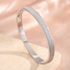 Yupsk 3Pcs/Set 316L Stainless Steel Stacking Bracelets Dazzling Shiny Frosted Surface Cuff Bangle Daily Accessories - Image 8