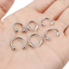 1Pcs Spike Septum Rings 16G Steel Piercing Jewelry Vertical Snake Bite Jewelry Lip Rings for Women Men 8mm/10mm - Image 4
