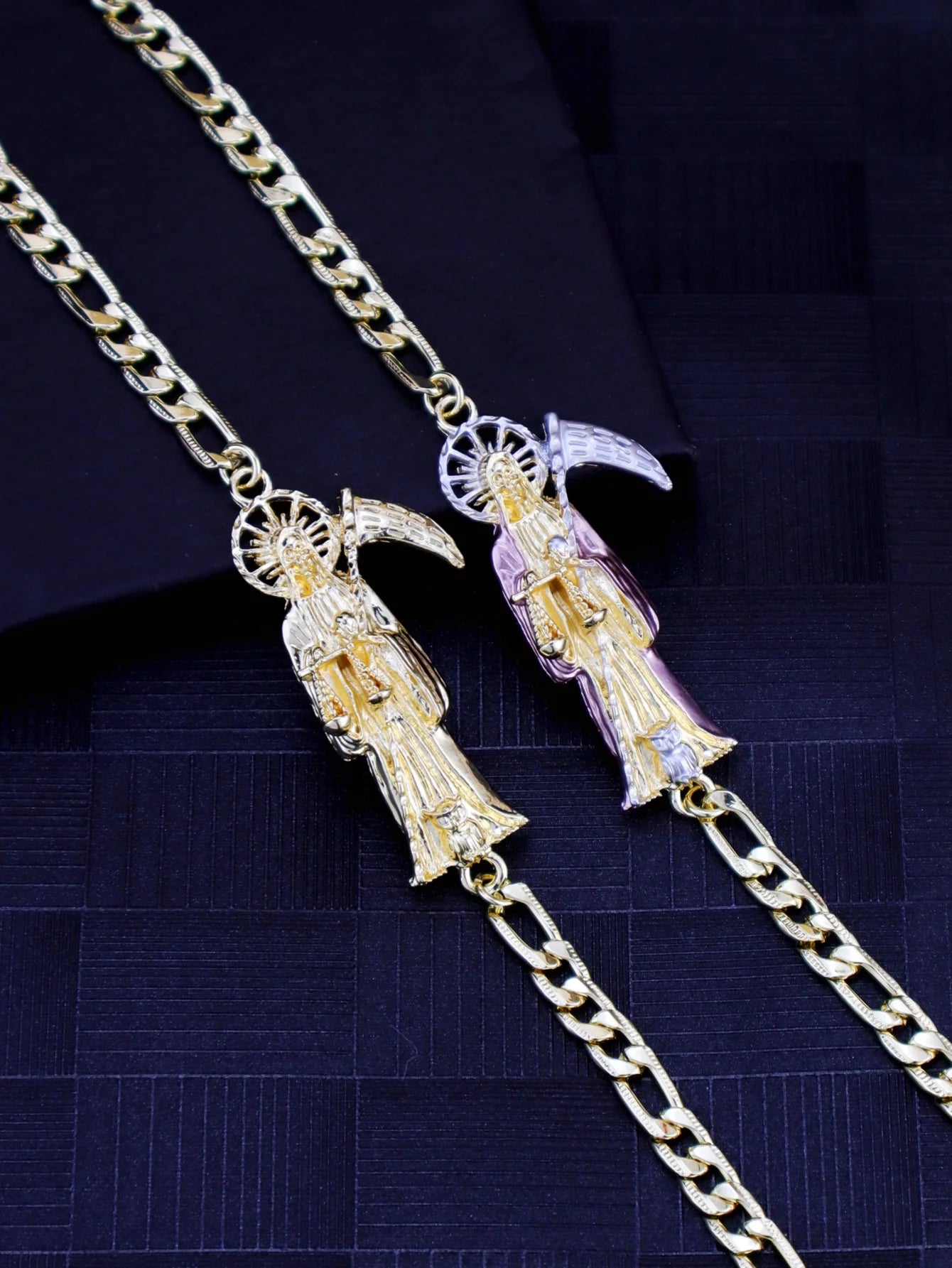 Santa Muerte Bracelet, Classic Religious Jewelry, Holiday Gift, Suitable for Both Men and Women - Image 1