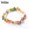 Women Bracelets Bangles Natural Gem Stone Bracelet Irregular Stretch Chip Beads Nuggets Bracelets Bangles Crystal Wristband - Image 18