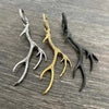 Gothic Simulation Antler Drop Earrings for Women Men Punk Black Metal Geometric Animal Earrings Christmas Jewelry Gifts - Image 4