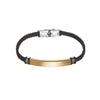 Braided Leather and Stainless Steel Bracelet with 21 cm Length - Image 8