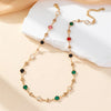 Boho Colourful Crystal Zircon Necklace for Women Shiny Rhinestone Long Tassel Choker Baroque Collar Jewelry Gift - Image 4