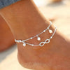 Boho Silver Plated Shiny Chains Anklet for Women Friendship Beach Foot Jewelry Leg Bracelet Barefoot Tobillera De - Image 5