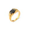 Strong Prong Setting Oval Cutt Zircon Shiny Green Red Stone Ring Stainless Steel Gold Plated Rings For Women - Image 8