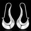 Silver Drop Earrings Charm for Women Jewelry Wedding Engagement Party Hoop Nice Gift - Image 4