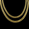 Stainless Steel Cuban Figaro and Wheat Link Necklace in 5 mm or 7 mm Widths - Image 22