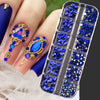 100/50cm Long Crystal Chain Nail Charms 1.5/2mm Shinying Clear/AB Diamond Nail Art Metal Steel French Manicure Crystal - Image 28