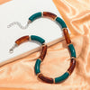 Chunky Bamboo Curved Tube Acrylic Choker Necklace Men Women Colorful Big Elbow Stack Necklace Jewelry Gift - Image 8