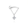 1PC Sparkling Piercing Stud Earrings Silver Shining Circle Earring For Women Ear Bone Earring Jewel - Image 20