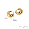 No Piercing Ear Cuff Set Silver-Gold Mixed Color Chunky Fluid Wave Clip On Earrings Stackable Jewelry Women - Image 10