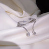 Rhinestone Shiny Zircon Snake Earrings Stud for Ladies Girls with Ear Clip Street Party Jewelry Gifts - Image 6