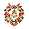 18Styles Christmas Xmas Brooches Lapel Pin Crystal Santa Snowman Wreath Elk Bells Tree Jewelry Happy Year Gift for Friends - Image 9