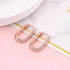 Silver Heart Hoop Earrings Inlaid Zircon CZ Infinity Love Golden Earrings For Women Wedding Gift Jewelry - Image 3