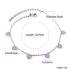Blue Stone Anklets for Women Bracelet on Leg Stainless Steel Women's Chain Anklets Wedding Party Jewelry - Image 21