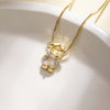 Birthstone Pendant Cute Cartoon Couple Charm Necklace With Cubic Zirconia Family Jewelry Gift For Women Mom Wife - Image 7