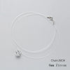 Silver Zircon Crystal Pearl Pendant Choker Necklace Transparent Fishing Line Jewelry For Women - Image 7