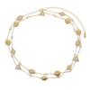 Gold Color Shell Cz Charm Long Double Layer Necklace For Women Girl Holiday Delicate Jewelry - Image 3