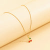 Boho Sweet Simple Clavicle Collar Women Gold Color Metal Cherry Pendant Romantic Necklaces Girls Gift Jewelry - Image 6