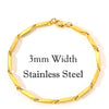 Stainless Steel Rhombus Bamboo Chain Bracelet 2/3mm Wide 19/21/23cm Length Silver Color Men Women Hand Jewelry - Image 2