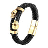 Multi-layer Bracelet Punk Stainless Steel Charm Magnetic Black Men's Leather Bracelets Skull Braided Bangles Jewelry - Image 15