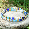 Colorful Tila Bead Bracelet with Contrasting Patterns - Image 29