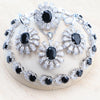 Blue Zirconia Women Silver Jewelry Sets Wedding Bridal Costume Jewellery Earrings Rings Stone Bracelets Set Pendant Necklace - Image 9