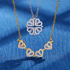 316L Stainless Steel Love Magnetic Pendant Necklace for Women Clover Choker Heart Shaped Open Necklace Crystal Jewelry BffGift - Image 1
