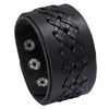 Wide PU Leather Bracelet Punk Bracelet Adjustable Goth Cuff Bracelet Gothic Rivet Buckle Wristband For Women Mens Jewelry - Image 13