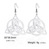 Trinity Celtics Knot Drop Earrings Stainless Steel Spiral Triskele Triskelion Symbol Earrings Women Jewelry Party Gift - Image 7