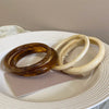 Retro Brown Resin Bangles Acrylic Marble Bracelet For Women Party Jewelry Gifts - Image 3