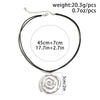 PuRui Punk Silver Color Geometric Spiral Pendant Necklace for Women Men Rope Link Choker Clavicle Chain Jewelry Collar - Image 6