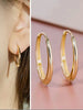Simple Gold-Tone Hoop Earrings for Everyday Wear - Image 7