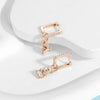 Rose Gold Series Silver Flamingo Giraffe Star and Moon Flower Earrings Elegant Party Jewelry Gifts - Image 4