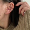 3pcs Simple C Shaped Rhinestone Earring Clip Set For Women Earring Dating Party Daily Wear Jewelry Gifts - Image 3