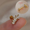 1Piece 16G Titanium Steel CZ Leaf Bee Piercing Lip Labre Studs Tragus Helix Cartilage Couch Lobe Earrings Body Jewelry For Women - Image 19