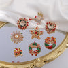 18Styles Christmas Xmas Brooches Lapel Pin Crystal Santa Snowman Wreath Elk Bells Tree Jewelry Happy Year Gift for Friends - Image 3