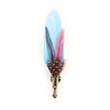 Colorful Feather Brooch Lapel Pin Handmade Men Women Novelty Brooches Lapel Pins Dress Suit Accessory Gift - Image 13