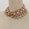 Delicate Geometric Glass Crystal Necklace Creative Clothing Accessories Copper Claw Set Crystal Jewelry - Image 2