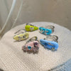 Y2K Colorful Dropping Glaze No Piercing Ear Cuff Earrings Sweet Zircon Hoop Ear Clip Studs Earring Girls Women Jewelry - Image 4