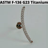 1PC Moon Titanium Cartilage Earrings Stud 16G Internally Threaded Helix Heart Ear Tragus Piercing Body Jewelry - Image 14