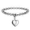 silver noble Heart 26 Letteres chain Bracelets for women party wedding Jewelry gifts - Image 12
