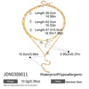 Stainless Steel Y-Shaped Pendant Necklace with Stone Details - Image 9