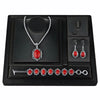 3pcs Green Peacock Gemstone Necklace Earrings Bracelet Jewelry Set Suitable for Daily Gift Giving - Image 1