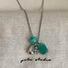 Colorful Stone Grape Cluster Pendant Necklace on Box Chain - Image 31