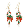 Christmas Tree Drop Earrings Small Bell Snowflake Earings for Women Cute Bowknot Dangle Earring Year Gift - Image 26