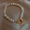 Baroque Freshwater Pearl Simple Design Gold Female Jewelry Sets For Women Necklace Bracelet - Image 7