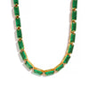 White Green Cubic Zirconia Stainless Steel Necklace Bracelet Elegant Charm Jewelry Sets Women - Image 9
